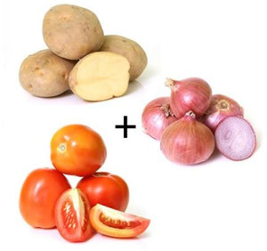 Potato Onion Tomato 1 kg Each, Combo 3 Items