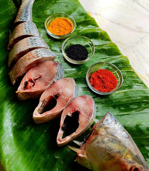 Hilsa -  2200 Rs per kg when weight > 1kg Net wet 1250 Gm Raw